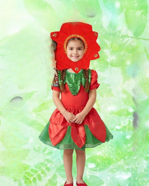 Disfraz de Flor Rojo